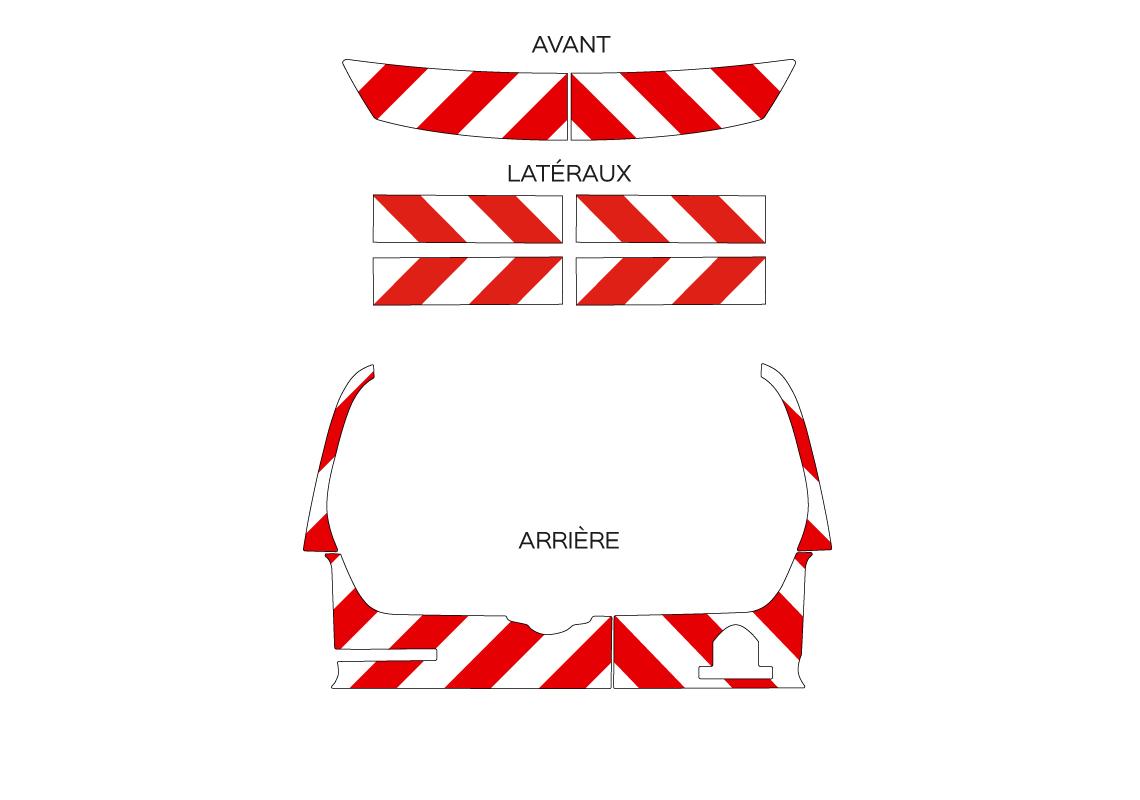 Pre-cut chevron kit Class B CITROËN E-BERLINGO 2018-2023